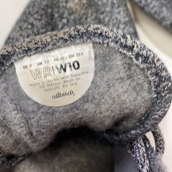 Allbirds wool runner lace up sneakers 10 - Picture 6 of 8